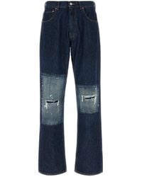 MM6 by Maison Margiela - Blue Denim Jeans - Lyst