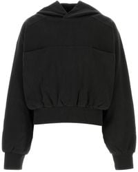 Entire studios - Felpa in cotone nero - Lyst