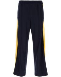 1989 STUDIO - Dark Blue Wool Blend joggers - Lyst