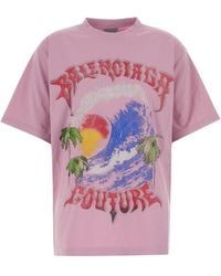 Balenciaga - Graphic Crew Neck T-Shirt - Lyst