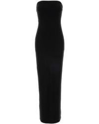 Norma Kamali - Abito Lungo Bustier - Lyst