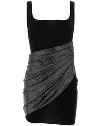 GIUSEPPE DI MORABITO - Black Viscose Mini Dress - Lyst