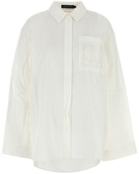 Camilla & Marc - White Poplin Winslow Oversize Shirt - Lyst