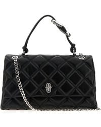 Marc Jacobs - Black Leather The Quilted Dual Convertible Handbag - Lyst