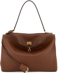 Balenciaga - Caramel Leather Medium Rodeo Handbag - Lyst