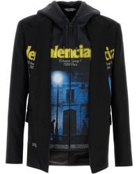 Balenciaga - Black Wool Blazer - Lyst
