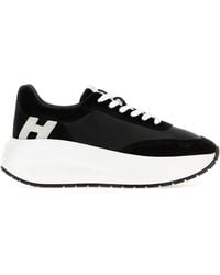 Hogan - Black Leather And Suede Maxi I Active Sneakers - Lyst