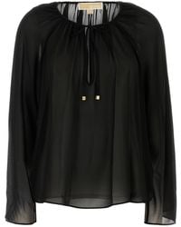 MICHAEL Michael Kors - Georgette Blouse - Lyst