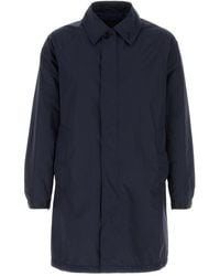 Paltò - Blue Polyester Pierangelo Overcoat - Lyst