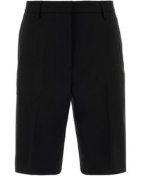 Dries Van Noten - Stretch Gabardine Pilar Bermuda Shorts - Lyst