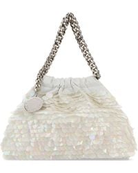 Stella McCartney - Embellished Satin Mini Falabella Handbag - Lyst