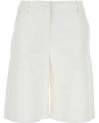 Valentino Garavani - White Cotton Blend Shorts - Lyst