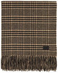 Saint Laurent - Sciarpa in misto seta ricamata - Lyst