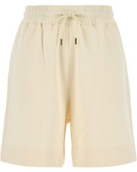 Moncler - Cotton Shorts With Logo Patch - Lyst