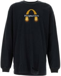 Doublet - Black Cotton T-shirt - Lyst