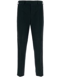 PT Torino - Black Stretch Cotton Pant - Lyst