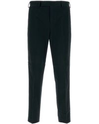PT Torino - Black Stretch Cotton Pant - Lyst