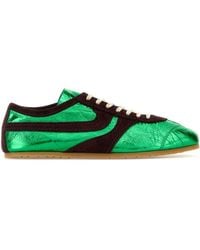 Dries Van Noten - Two-Tone Leather And Suede Sneakers - Lyst