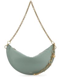 Chloé - Borsa a spalla Chloè Icons in nappa verde acqua - Lyst