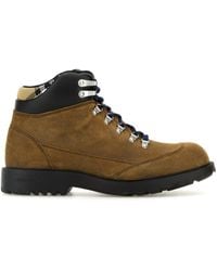 Burberry - Stivaletti Moor in pelle scamosciata marrone - Lyst