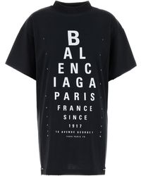 Balenciaga - T-shirt oversize in cotone nero - Lyst