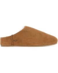 UGG - Camel Suede Elea Slippers - Lyst