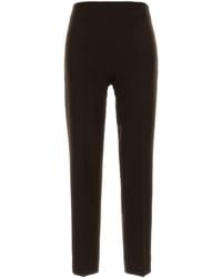 PT Torino - Dark Brown Stretch Polyester Gioia Pant - Lyst