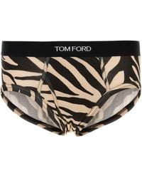 Tom Ford - Slip in cotone stretch stampato - Lyst