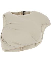 Entire studios Sand Stretch Nylon Structured Skirt in White