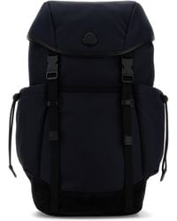 Moncler - Midnight Blue Canvas Backpack - Lyst