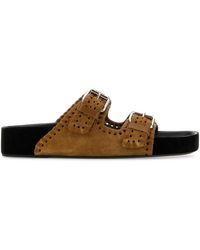 Isabel Marant - Sandali Slides Lennyo Con Fibbia - Lyst