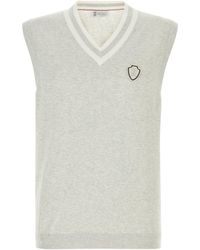Brunello Cucinelli - V Neck Sweater - Lyst