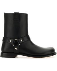 Loewe - Stivali Campo Biker in pelle nera - Lyst