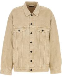 Balenciaga - Denim Jacket With 'Vintage' Effect - Lyst