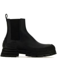 McQueen - Leather Chelsea Boots - Lyst
