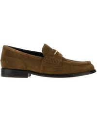 Alexander Wang - Mocassini Carter in pelle scamosciata marrone - Lyst