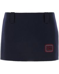 Miu Miu - Gonna Corta - Lyst