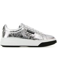 DSquared² - Sneakers Bumper in pelle argento - Lyst