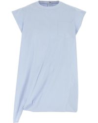 Sacai - Embroidered Poplin Top - Lyst