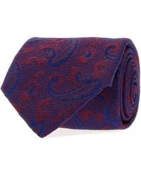 Brioni - Embroidered Silk Tie - Lyst