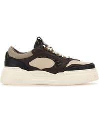 Fendi - Sneakers Force multicolor in pelle e tela - Lyst