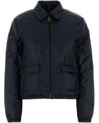 Moncler - Navy Blue Nylon Lanset Down Jacket - Lyst