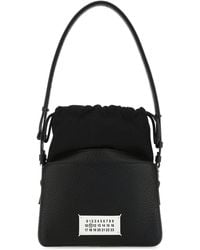 Maison Margiela - Leather And Fabric 5Ac Bucket Bag - Lyst