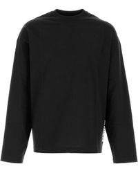 Jil Sander - Black Cotton T-shirt - Lyst