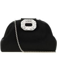 AMINA MUADDI - Satin Camelia Clutch - Lyst