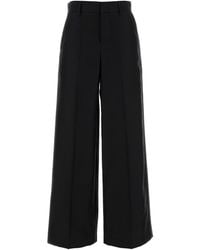Alberta Ferretti - Wool Blend Wide-Leg Pant - Lyst
