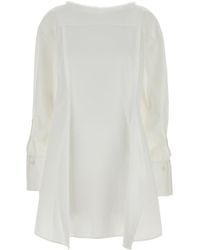 Carven - Mini abito Esperanto in popeline bianco - Lyst