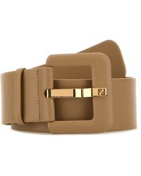 Fendi - Camel Leather Forever Belt - Lyst