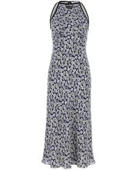 Miu Miu - Abito in seta stampata - Lyst