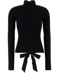 Balenciaga - Stretch Viscose Blend Top - Lyst